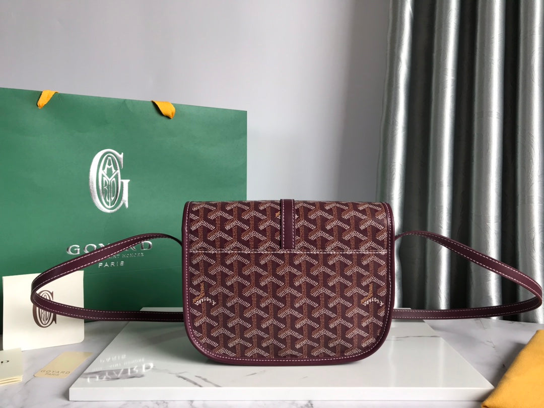 BELVEDERE PM BAG 21CM BURGUNDY CANVAS Amelia Amelia
