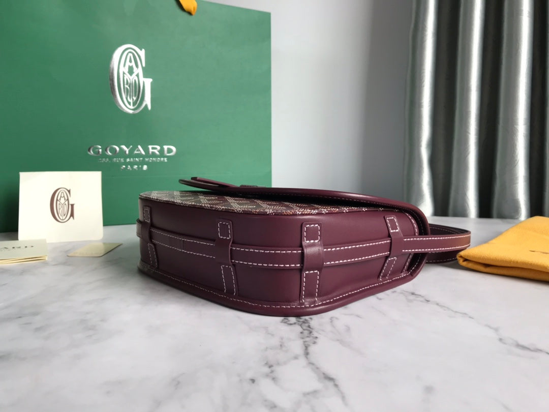 BELVEDERE PM BAG 21CM BURGUNDY CANVAS Amelia Amelia