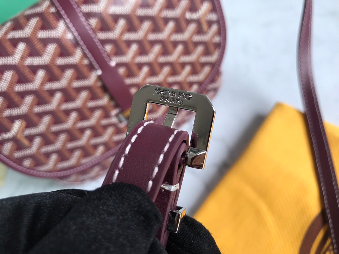BELVEDERE PM BAG 21CM BURGUNDY CANVAS Amelia Amelia