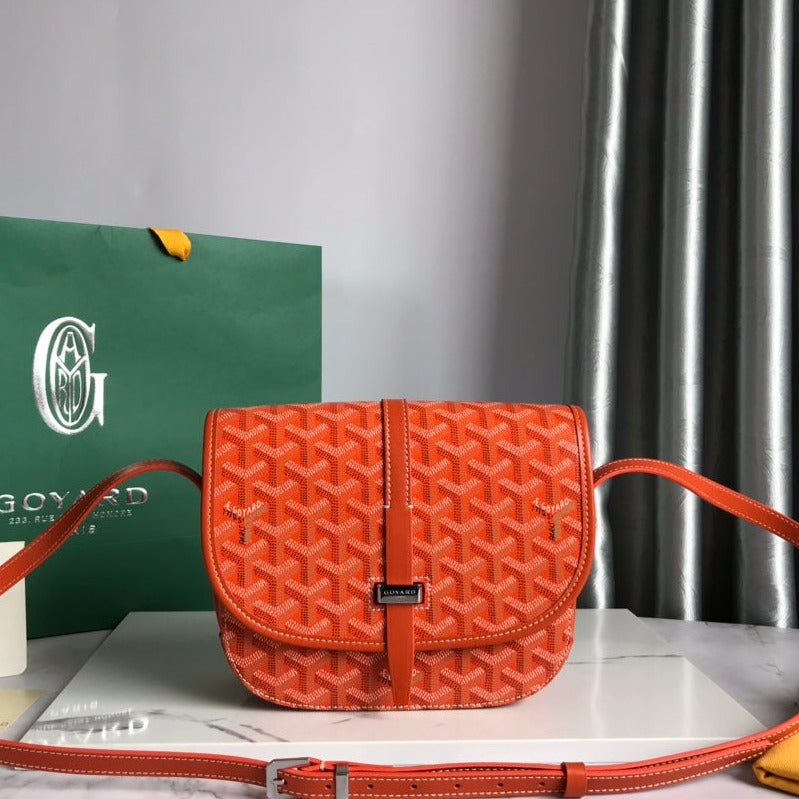 BELVEDERE PM BAG 21CM ORANGE CANVAS Amelia