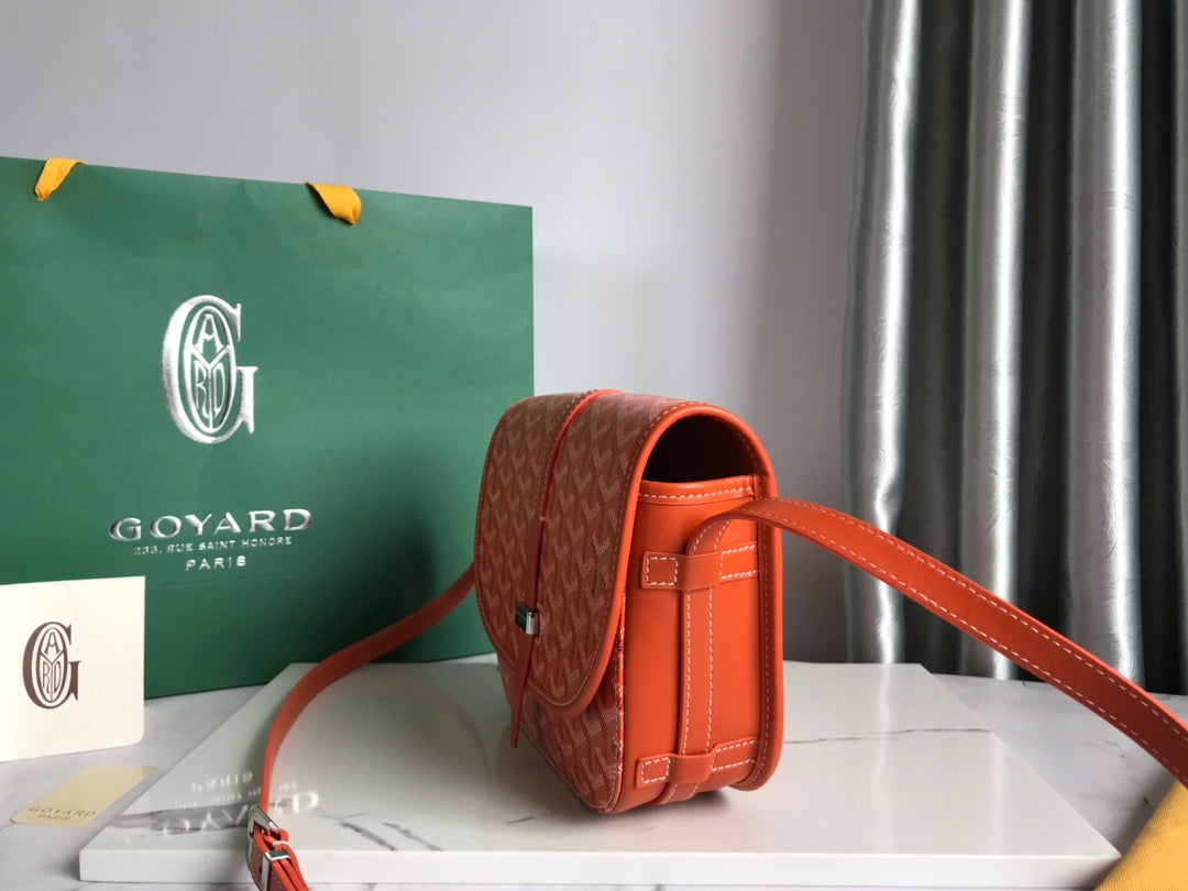 BELVEDERE PM BAG 21CM ORANGE CANVAS Amelia