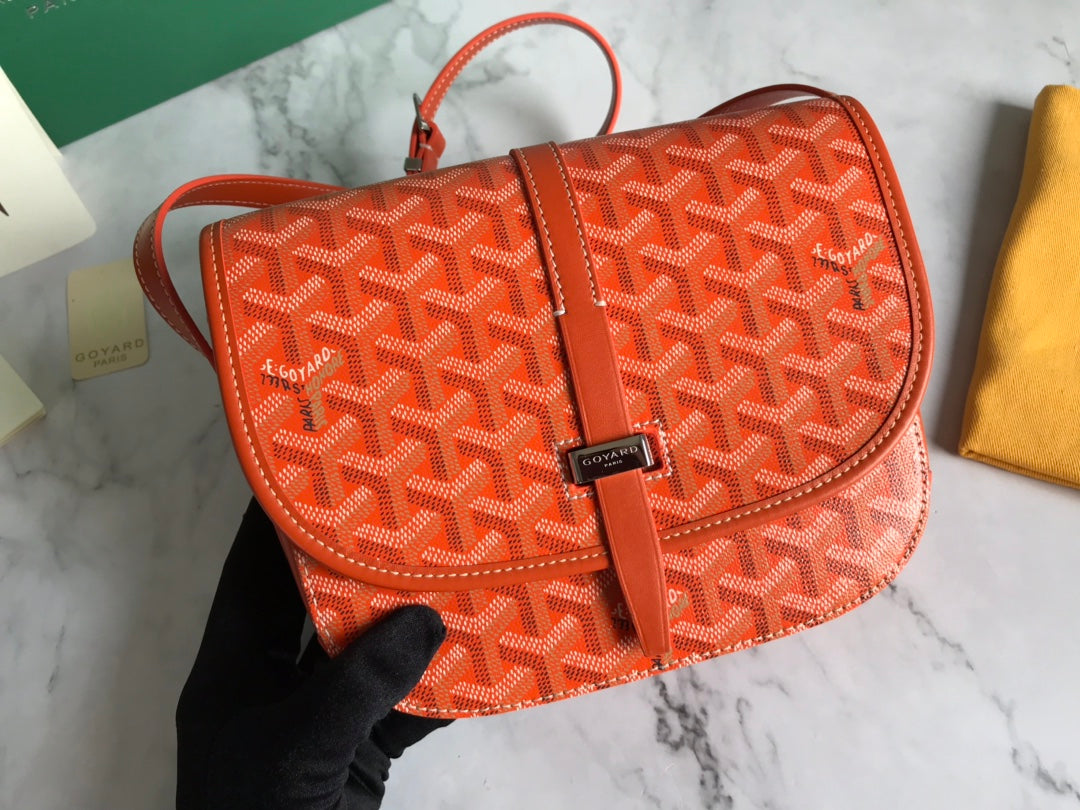 BELVEDERE PM BAG 21CM ORANGE CANVAS Amelia