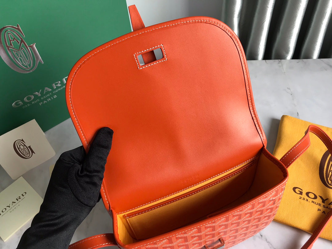 BELVEDERE PM BAG 21CM ORANGE CANVAS Amelia