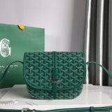 BELVEDERE PM BAG 21CM GREEN CANVAS Amelia