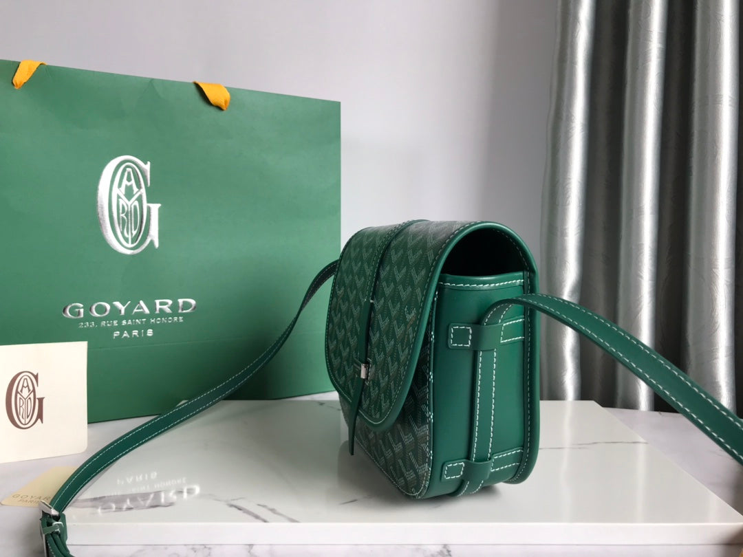 BELVEDERE PM BAG 21CM GREEN CANVAS Amelia Amelia