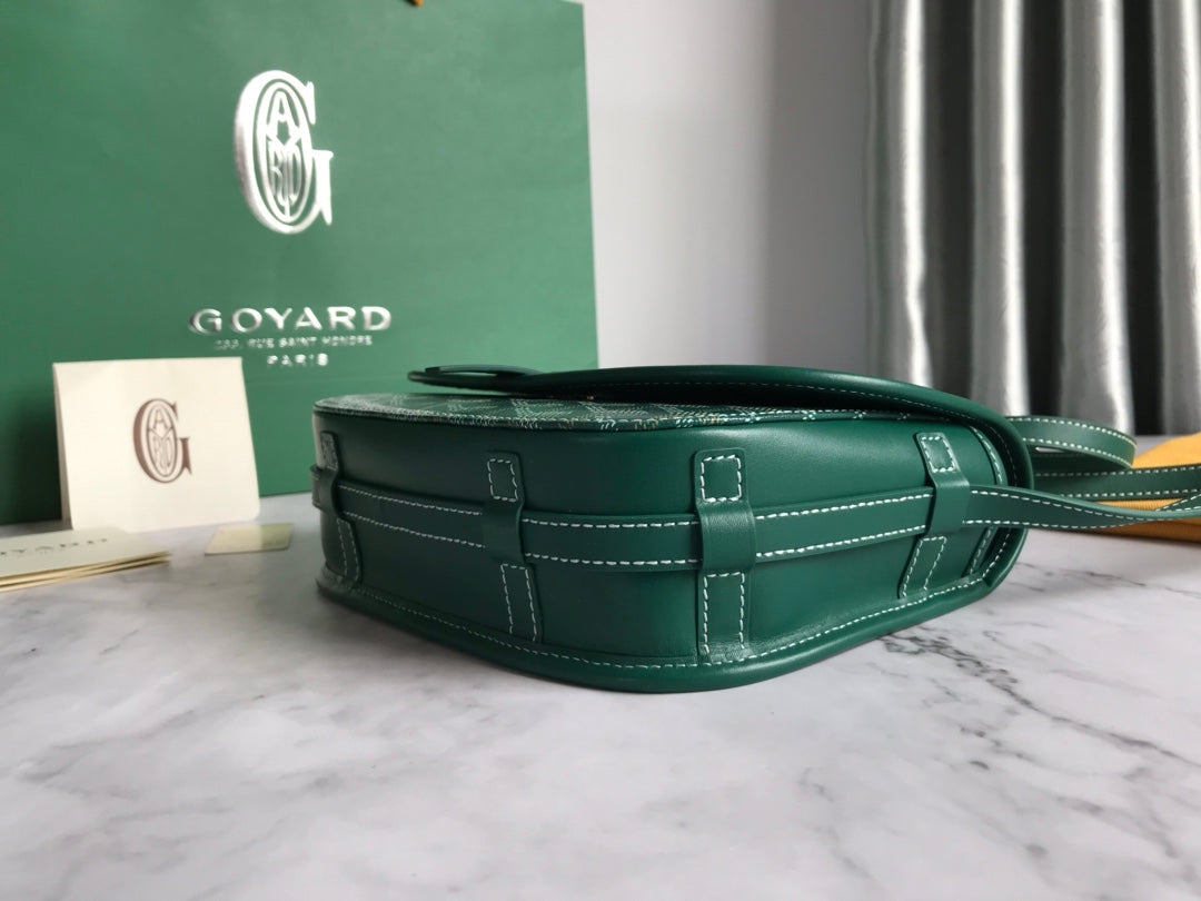 BELVEDERE PM BAG 21CM GREEN CANVAS Amelia Amelia