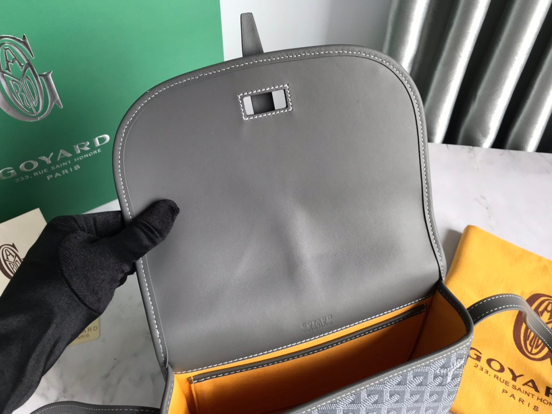 BELVEDERE PM BAG 21CM GREY CANVAS Amelia Amelia