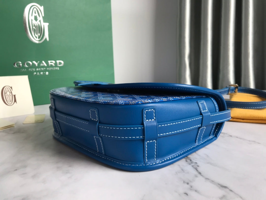 BELVEDERE PM BAG 21CM SKY BLUE CANVAS Amelia Amelia