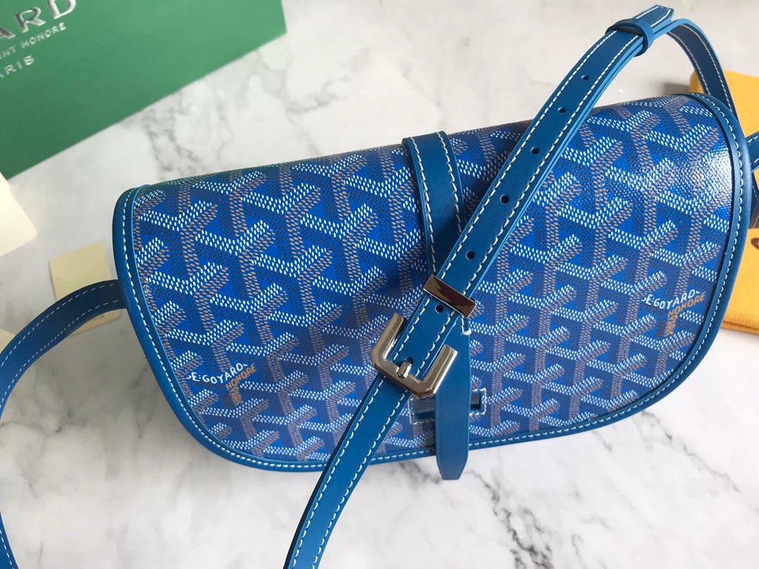 BELVEDERE PM BAG 21CM SKY BLUE CANVAS Amelia Amelia