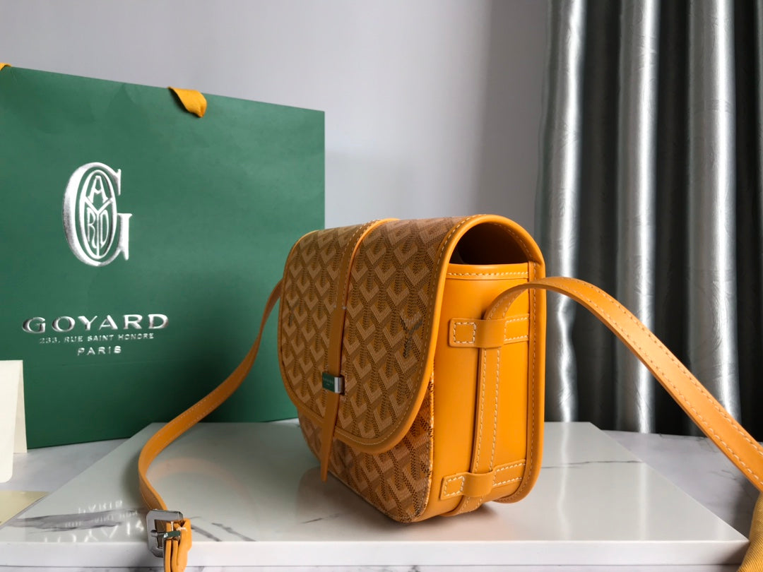 BELVEDERE PM BAG 21CM YELLOW CANVAS Amelia Amelia