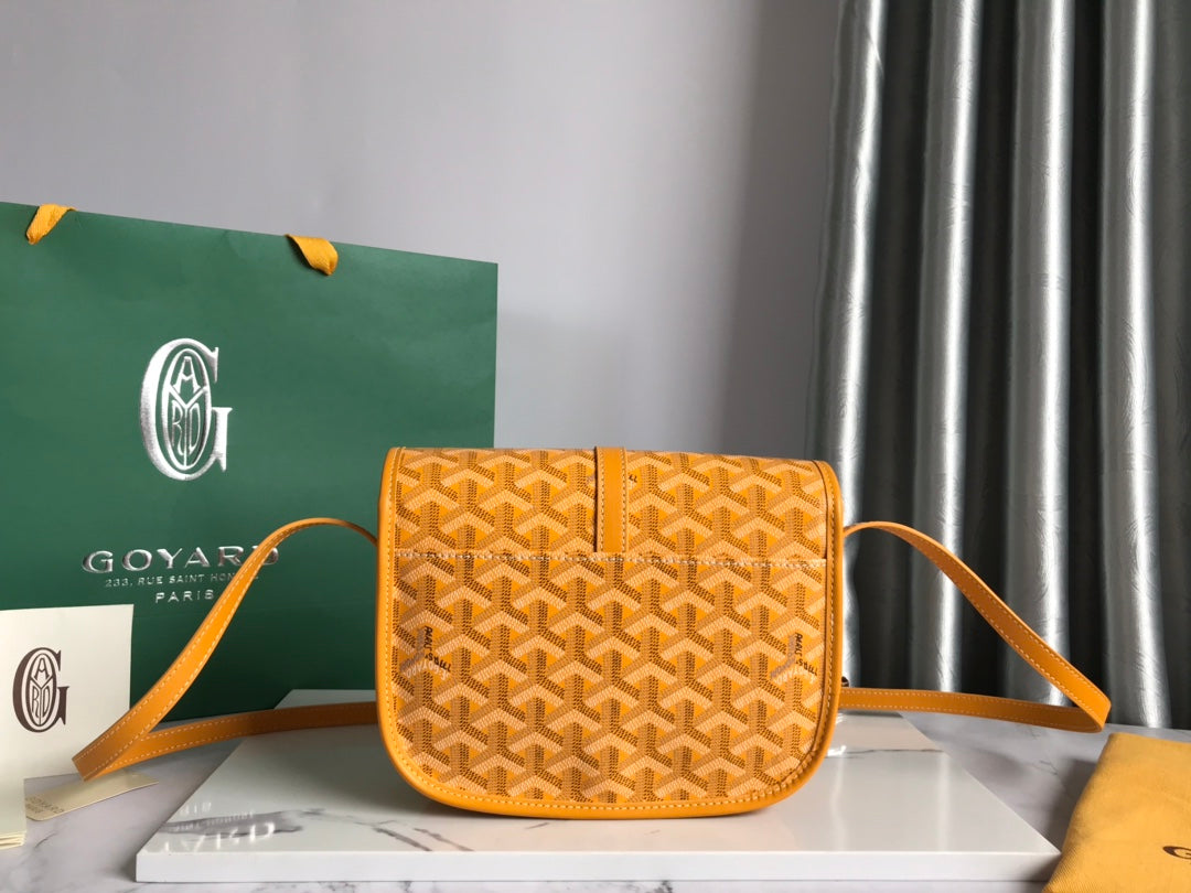 BELVEDERE PM BAG 21CM YELLOW CANVAS Amelia