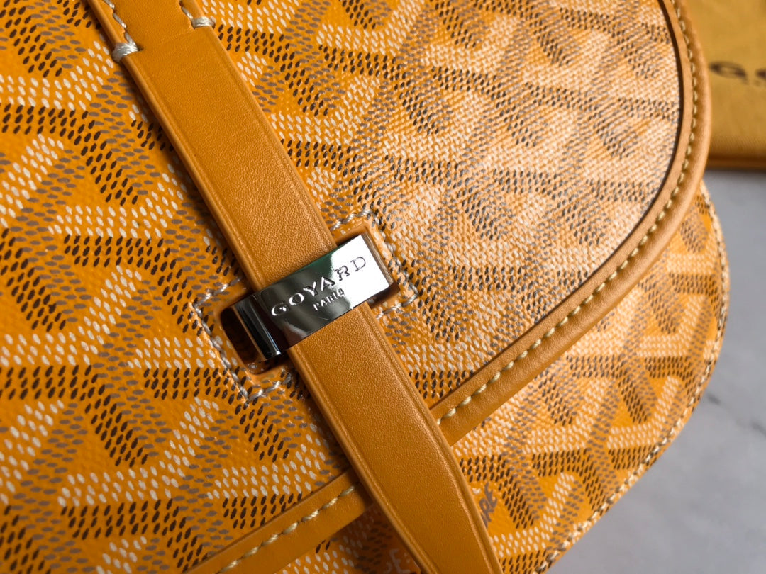 BELVEDERE PM BAG 21CM YELLOW CANVAS Amelia