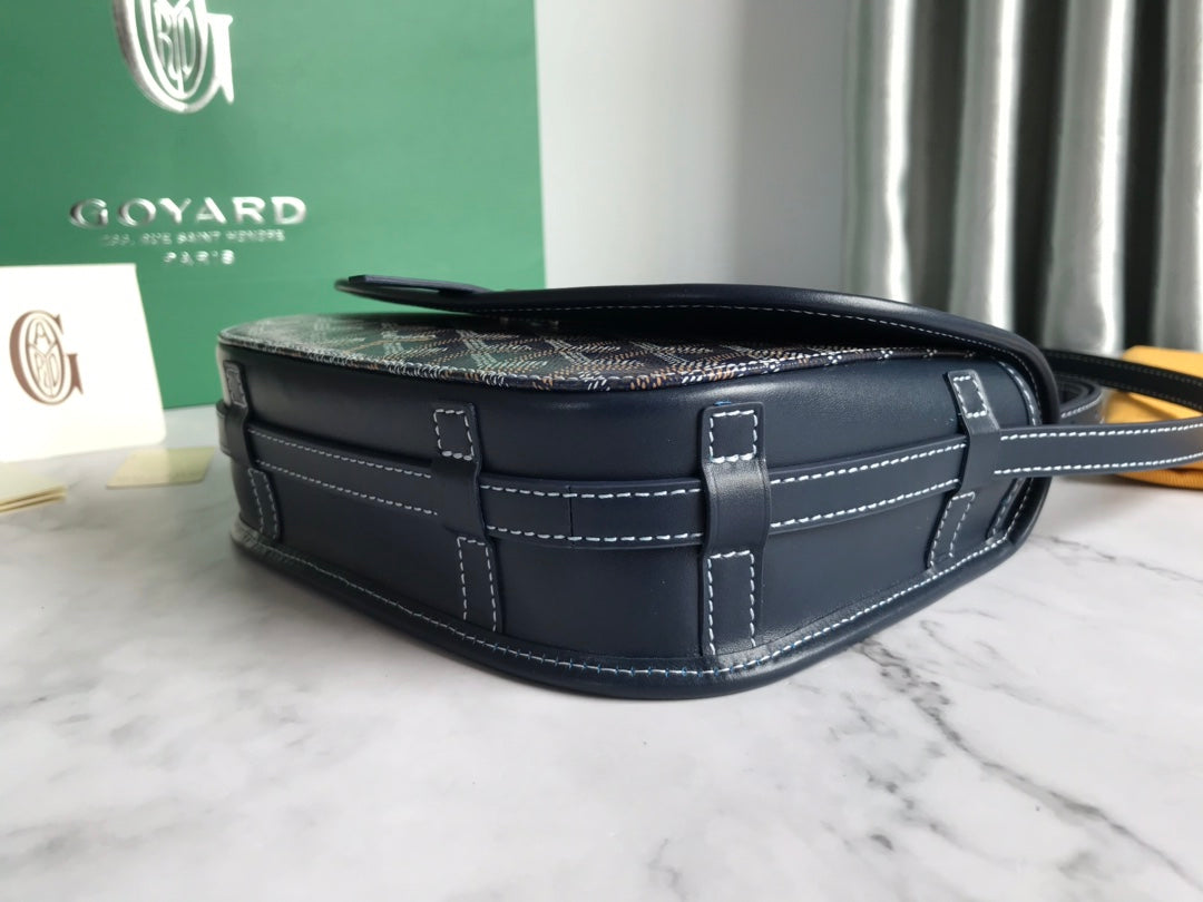 BELVEDERE PM BAG 21CM NAVY BLUE CANVAS Amelia