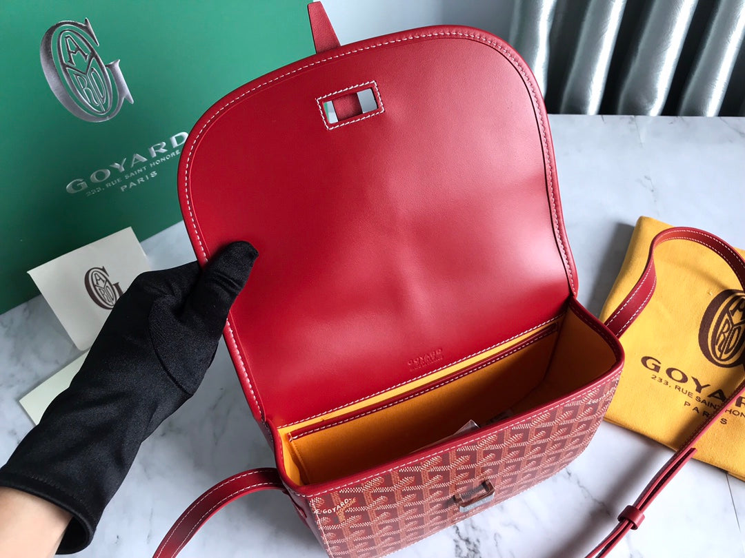 BELVEDERE PM BAG 21CM RED CANVAS Amelia Amelia