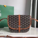 BELVEDERE PM BAG 21CM BLACK AND TAN CANVAS Amelia Amelia