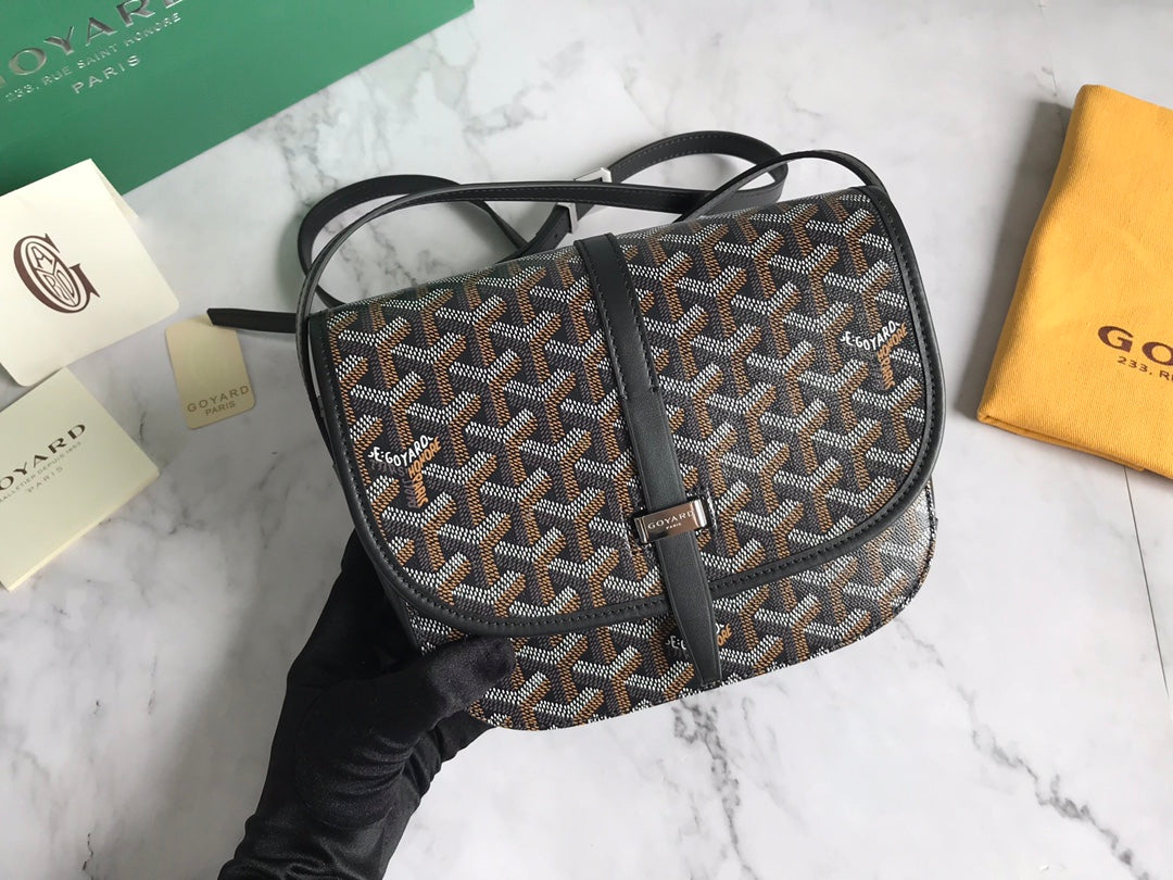 BELVEDERE PM BAG 21CM BLACK CANVAS Amelia Amelia