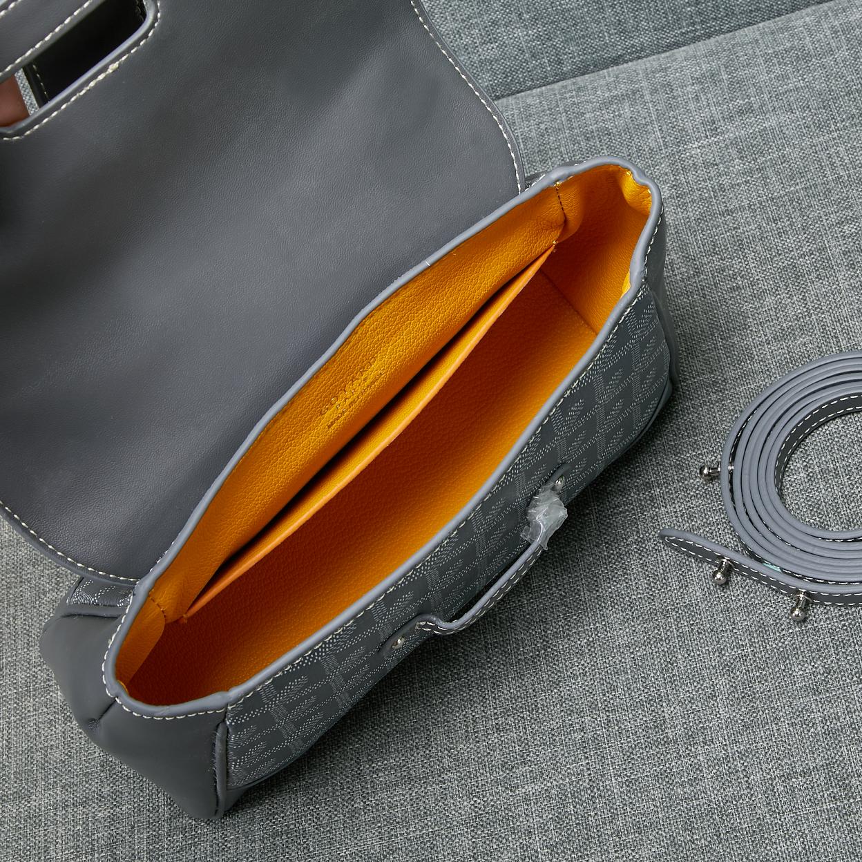SAIGON SOUPLE MINI BAG GREY CANVAS Amelia