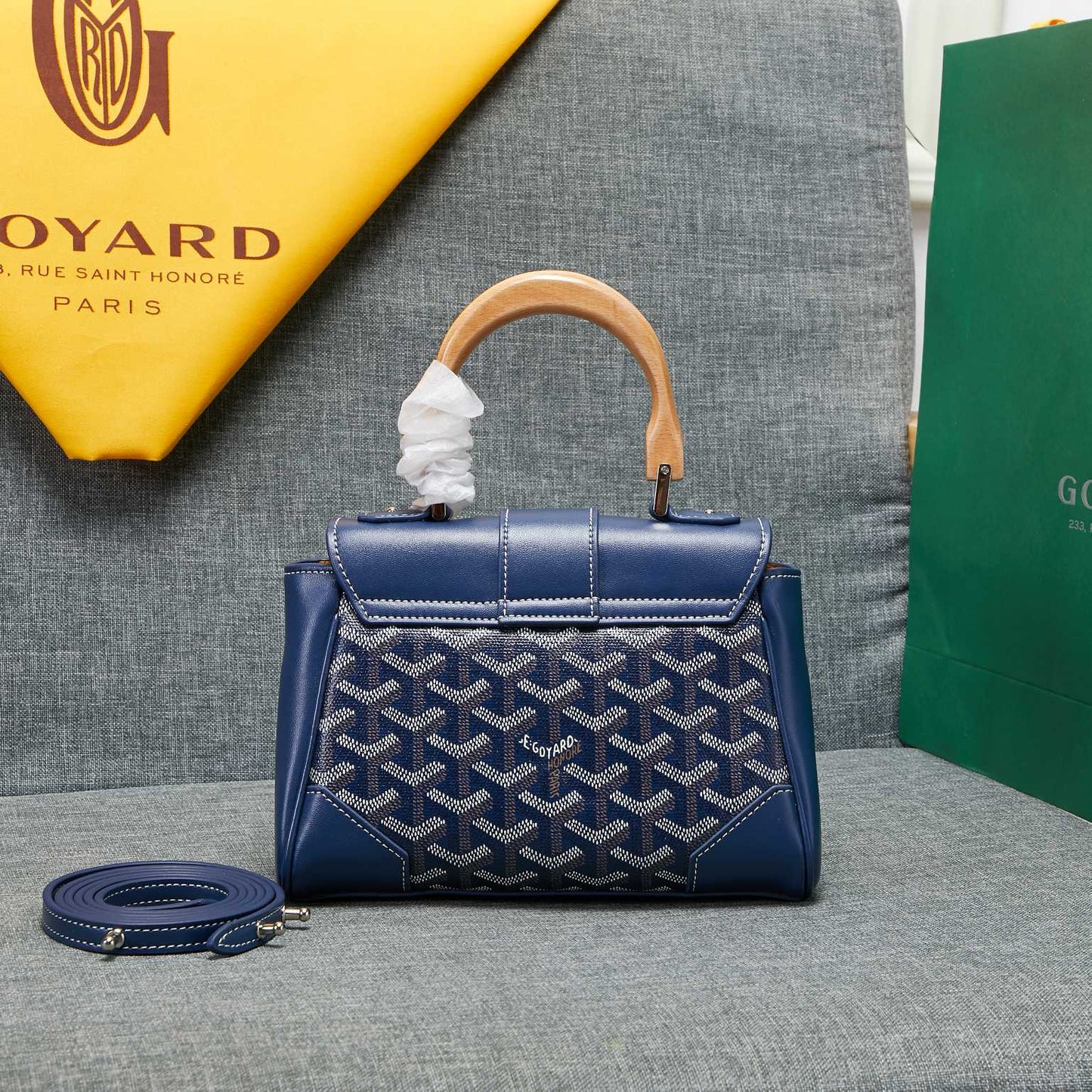 SAIGON SOUPLE MINI BAG DARK BLUE CANVAS Amelia Amelia