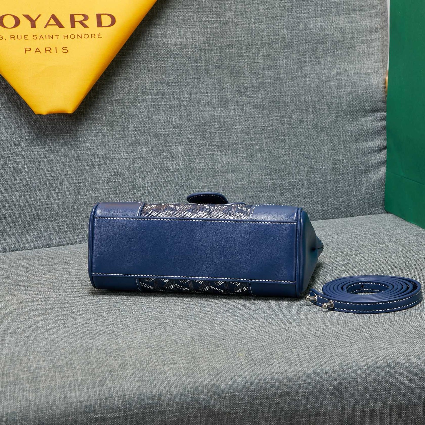 SAIGON SOUPLE MINI BAG DARK BLUE CANVAS Amelia Amelia