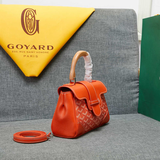 SAIGON SOUPLE MINI BAG ORANGE CANVAS Amelia