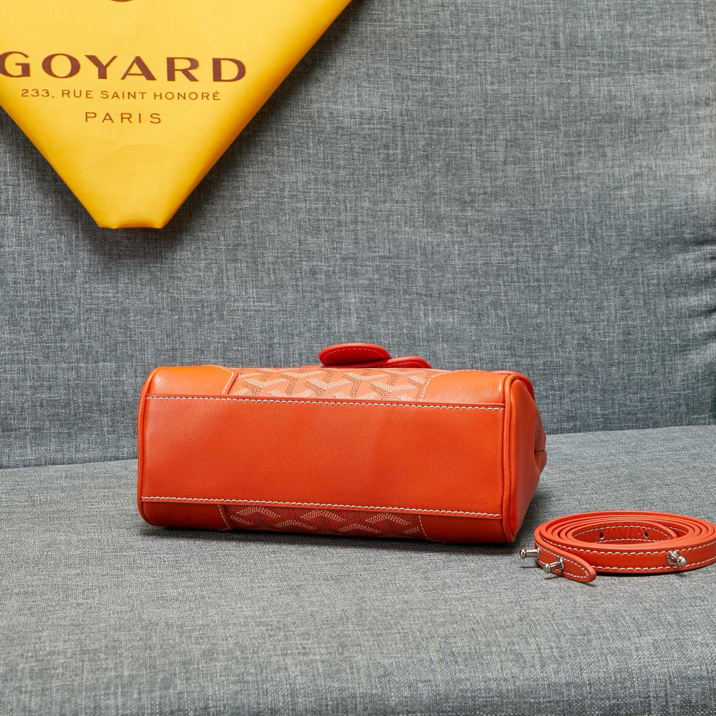 SAIGON SOUPLE MINI BAG ORANGE CANVAS Amelia