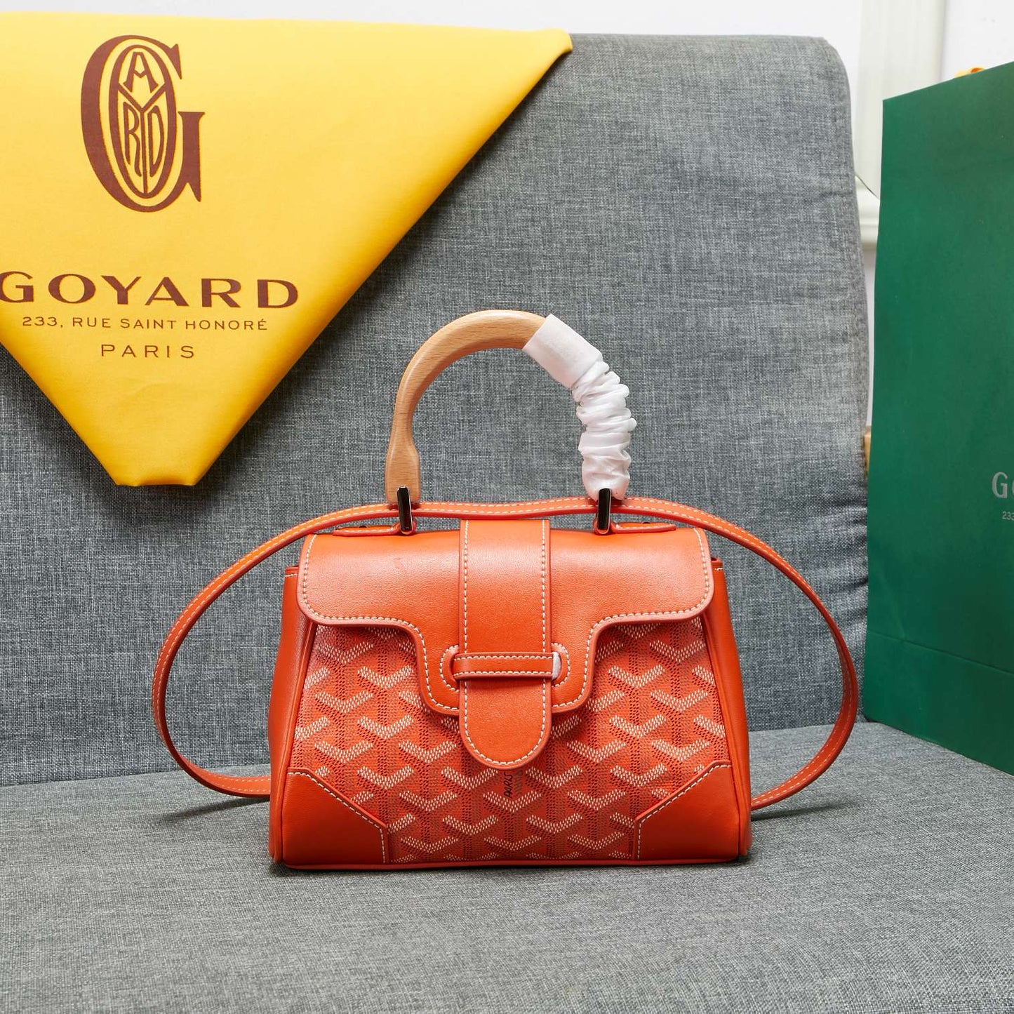 SAIGON SOUPLE MINI BAG ORANGE CANVAS Amelia Amelia