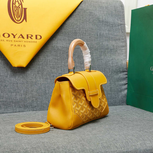 SAIGON SOUPLE MINI BAG YELLOW CANVAS Amelia