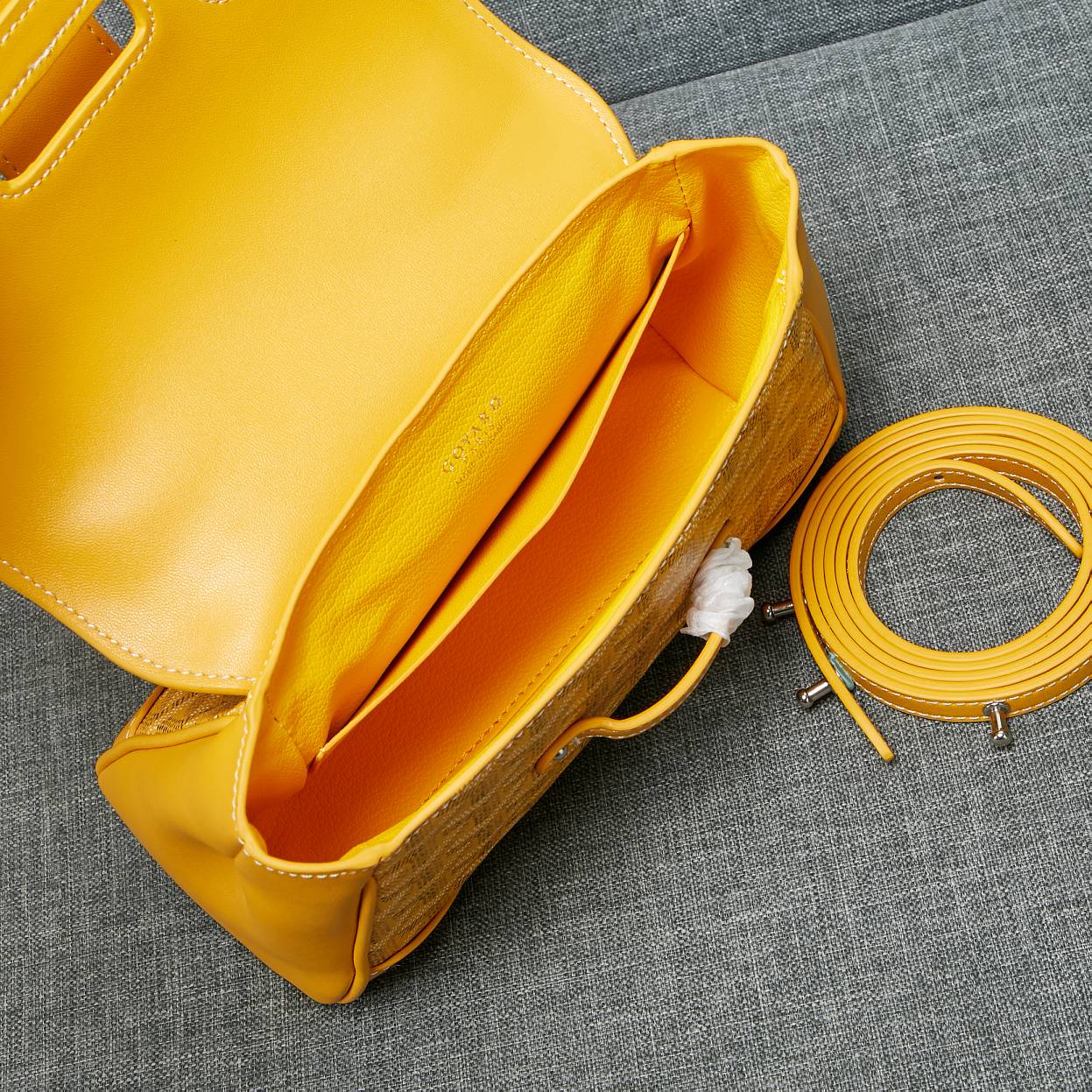 SAIGON SOUPLE MINI BAG YELLOW CANVAS Amelia