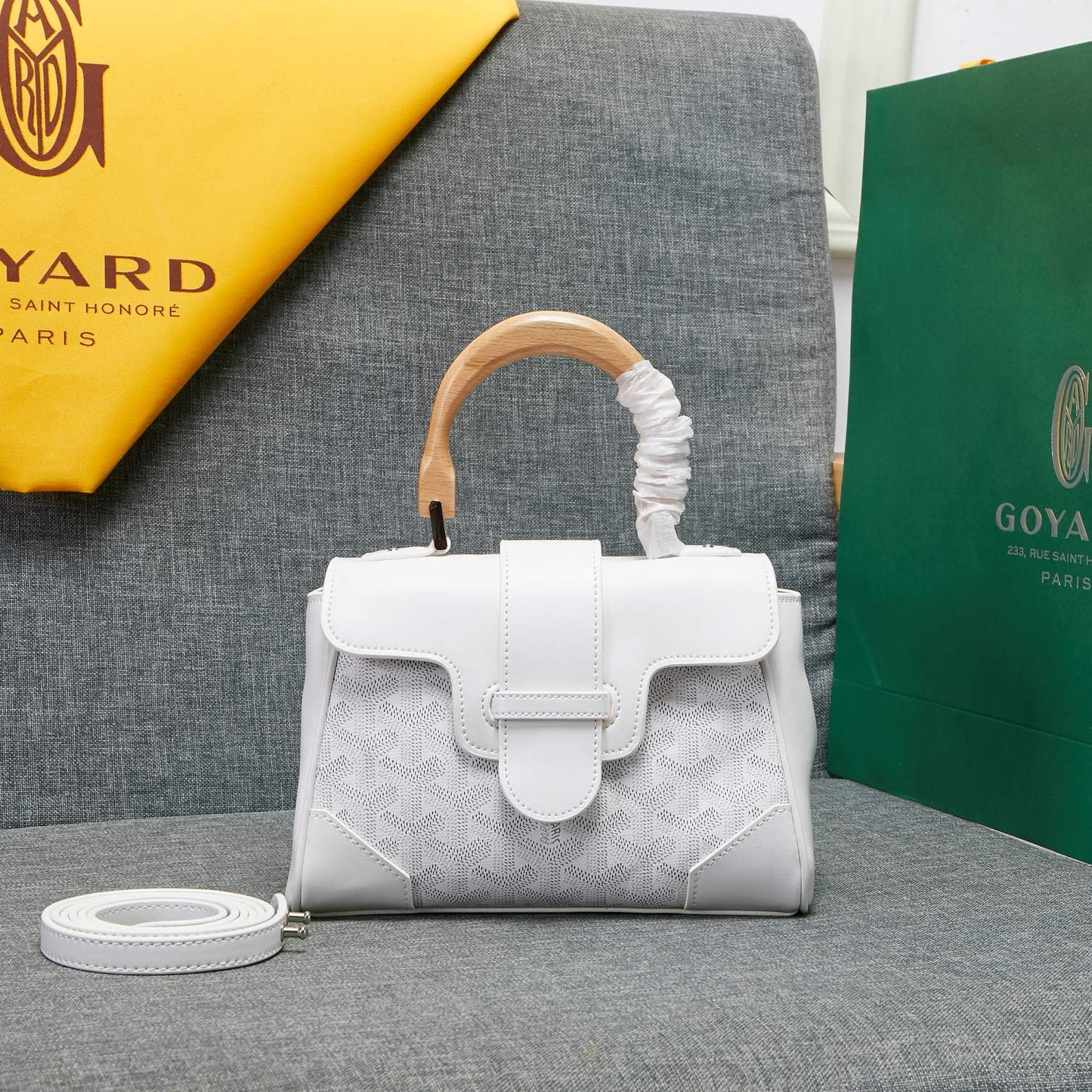 SAIGON SOUPLE MINI BAG WHITE CANVAS Amelia Amelia