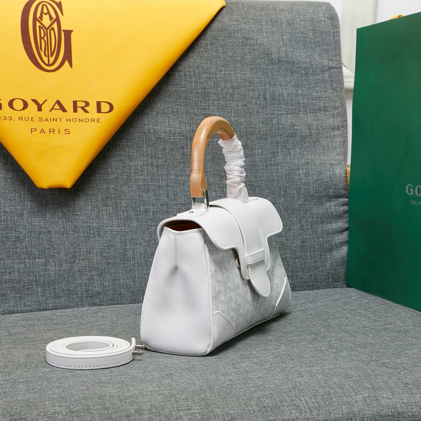 SAIGON SOUPLE MINI BAG WHITE CANVAS Amelia Amelia