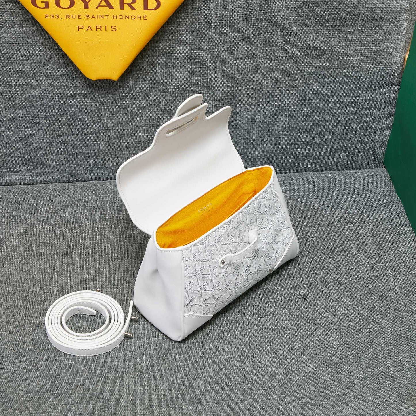 SAIGON SOUPLE MINI BAG WHITE CANVAS Amelia