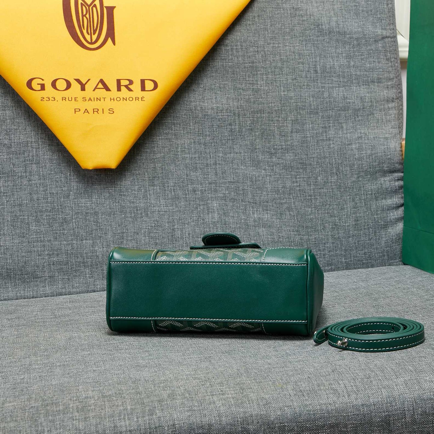 SAIGON SOUPLE MINI BAG GREEN CANVAS Amelia Amelia