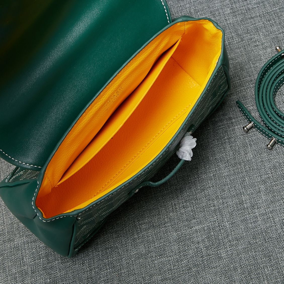 SAIGON SOUPLE MINI BAG GREEN CANVAS Amelia Amelia