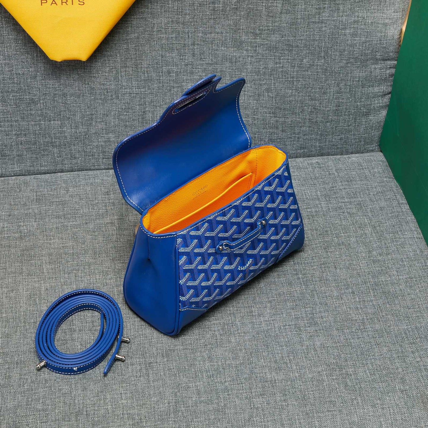 SAIGON SOUPLE MINI BAG BLUE CANVAS Amelia Amelia