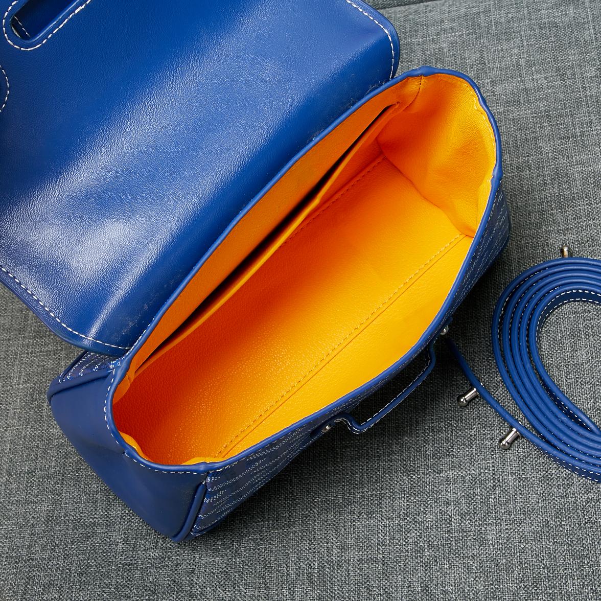 SAIGON SOUPLE MINI BAG BLUE CANVAS Amelia