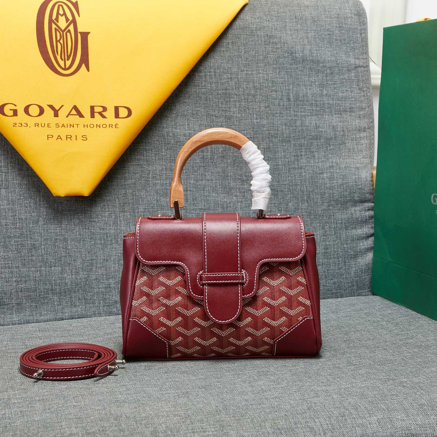 SAIGON SOUPLE MINI BAG BURGUNDY CANVAS Amelia Amelia
