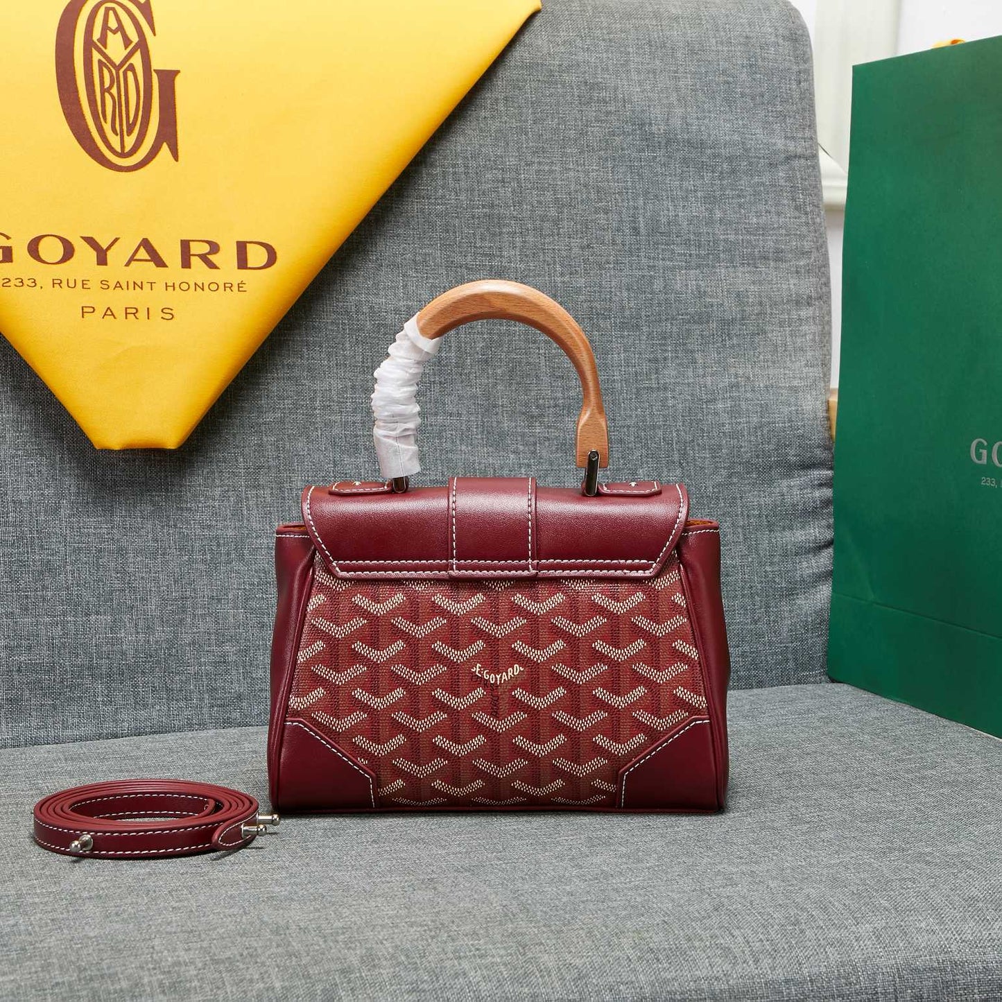 SAIGON SOUPLE MINI BAG BURGUNDY CANVAS Amelia