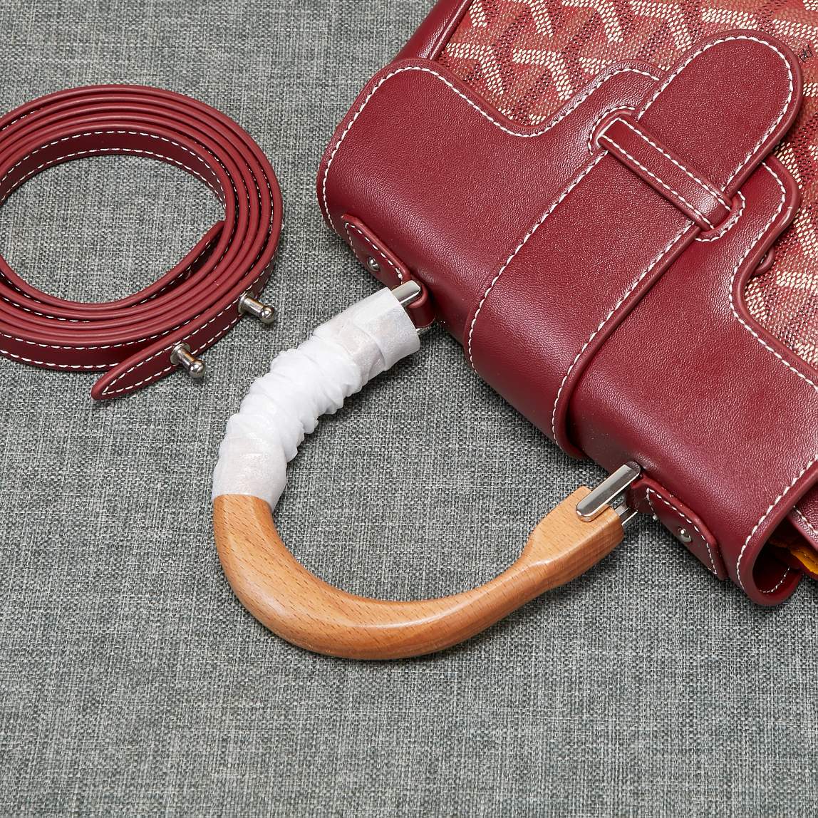 SAIGON SOUPLE MINI BAG BURGUNDY CANVAS Amelia Amelia