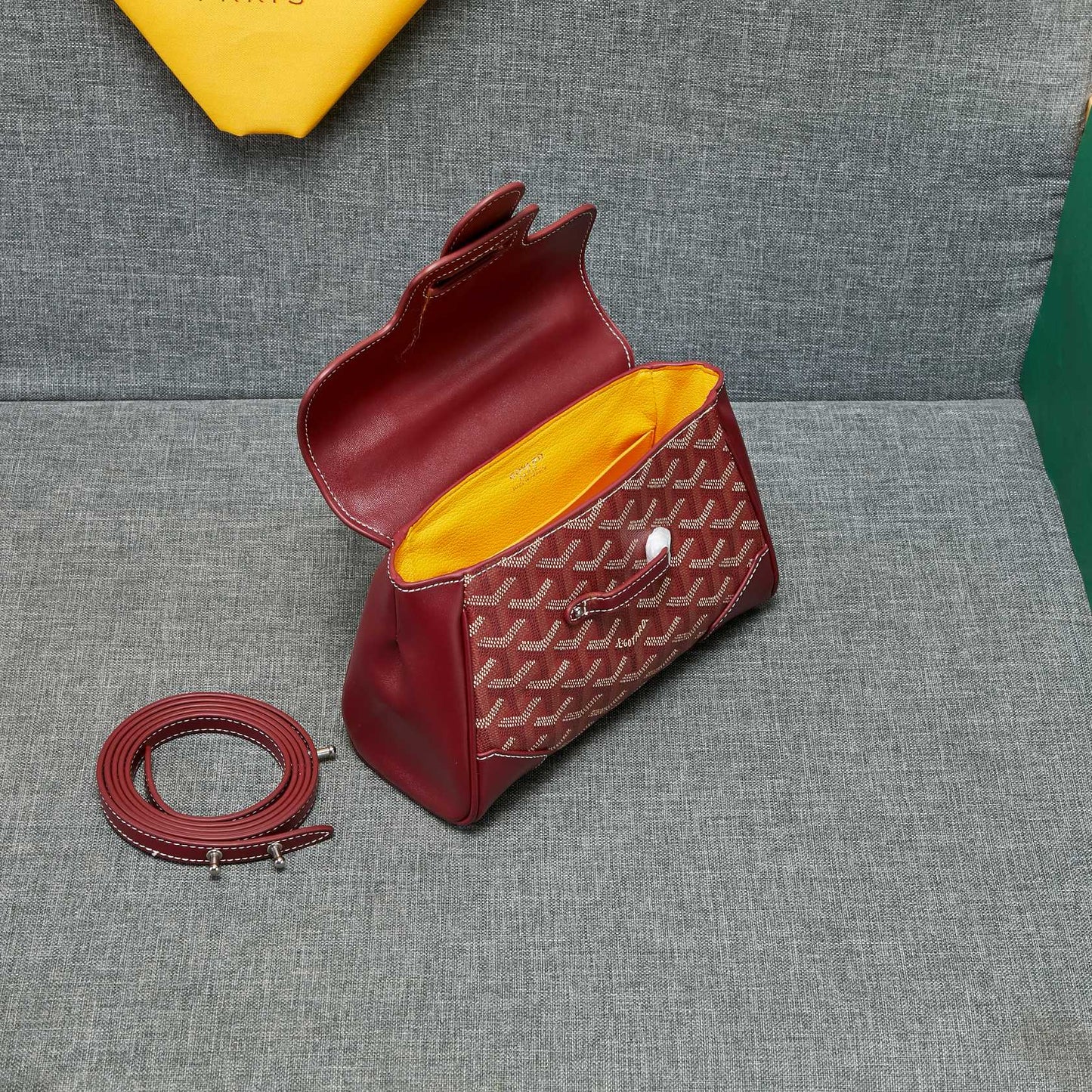 SAIGON SOUPLE MINI BAG BURGUNDY CANVAS Amelia Amelia