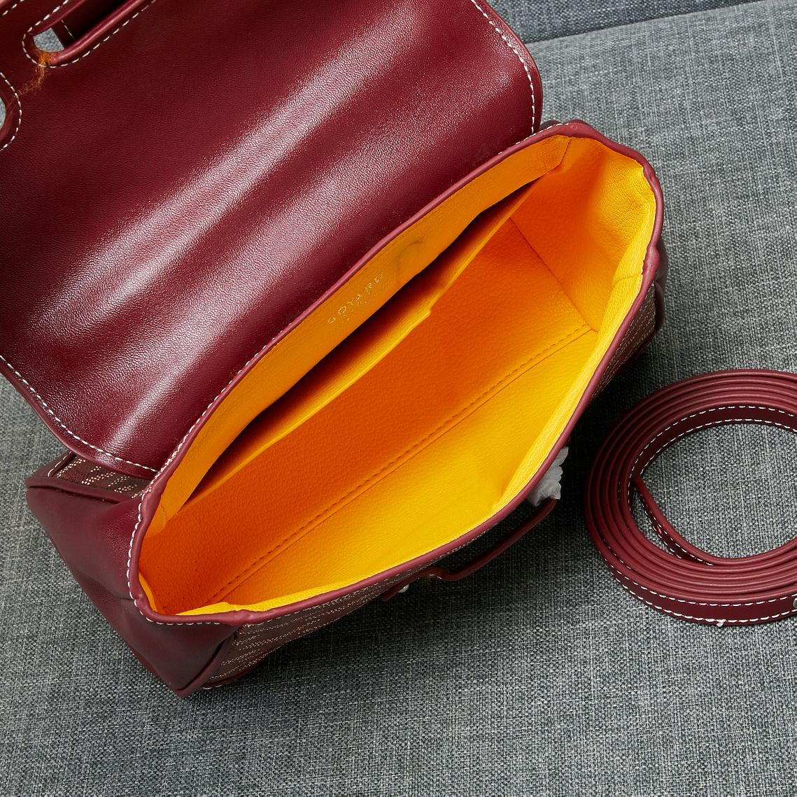 SAIGON SOUPLE MINI BAG BURGUNDY CANVAS Amelia Amelia