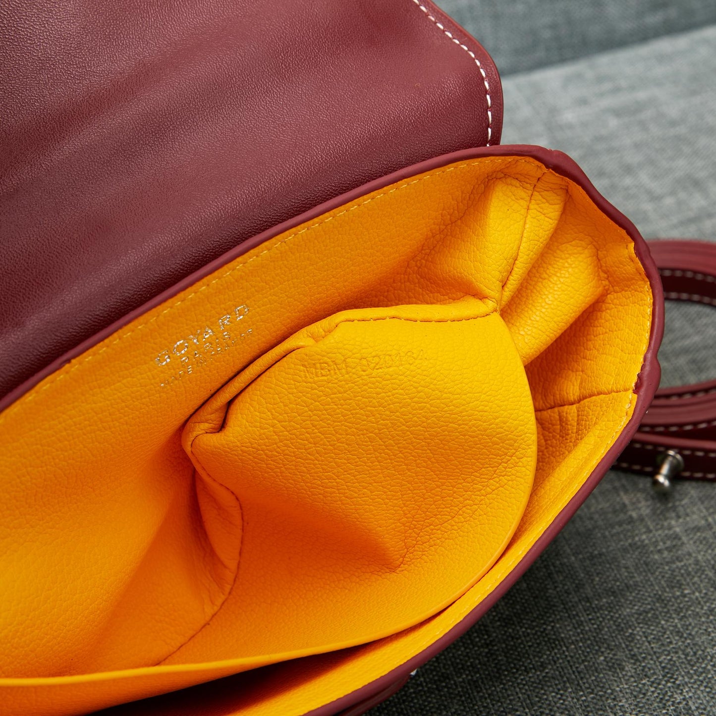SAIGON SOUPLE MINI BAG BURGUNDY CANVAS Amelia
