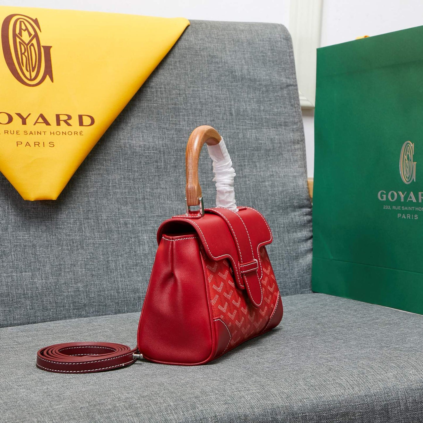 SAIGON SOUPLE MINI BAG RED CANVAS Amelia Amelia