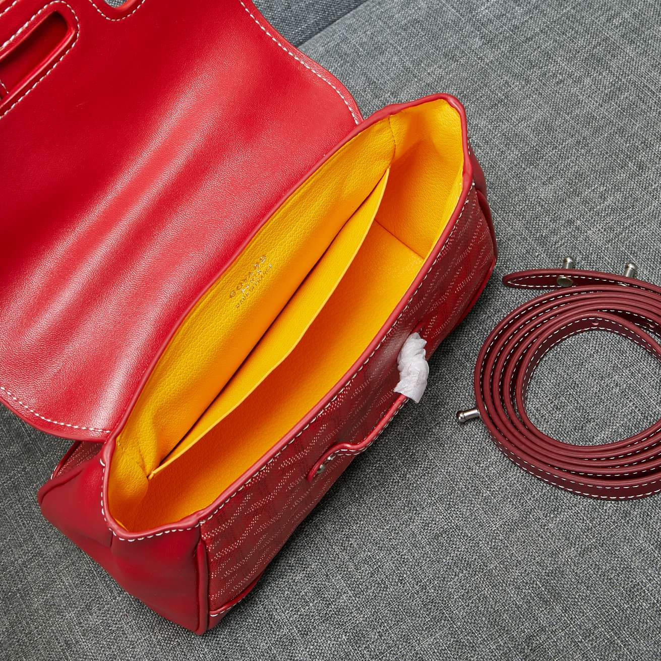 SAIGON SOUPLE MINI BAG RED CANVAS Amelia