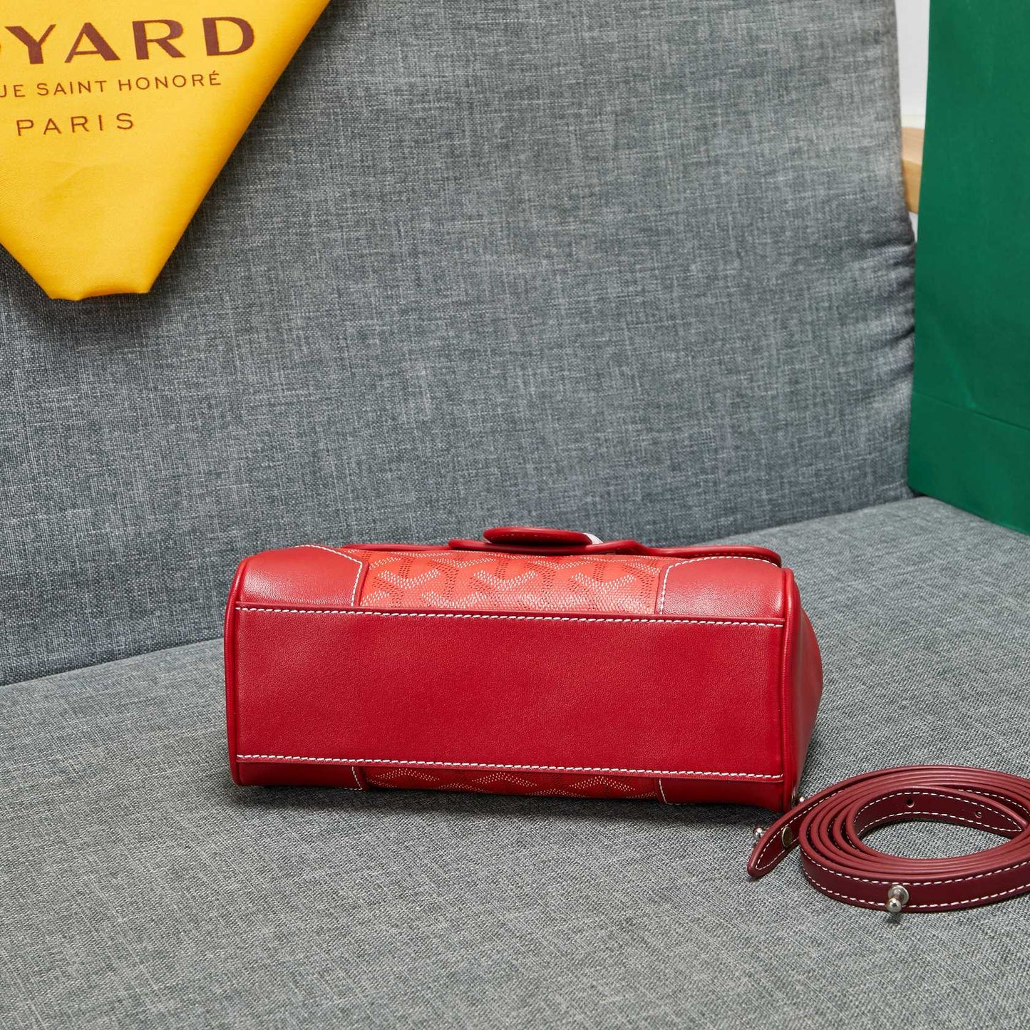 SAIGON SOUPLE MINI BAG RED CANVAS Amelia