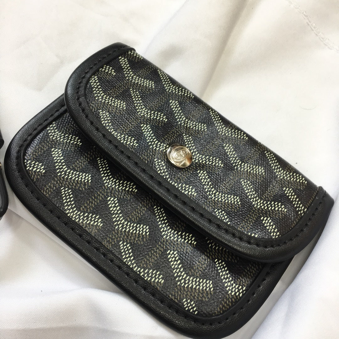 MINI HOBO BOHEME 38CM BLACK CANVAS Amelia