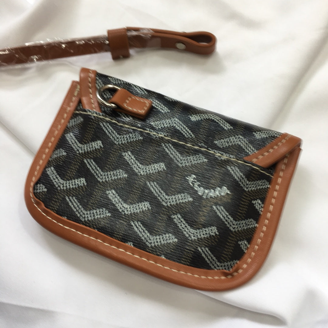 MINI HOBO BOHEME 38CM BLACK AND TAN CANVAS Amelia Amelia