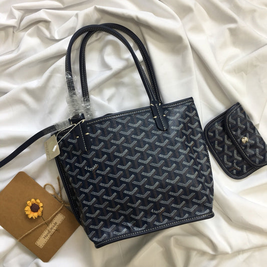 MINI HOBO BOHEME 38CM NAVY BLUE CANVAS Amelia Amelia