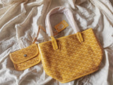 MINI HOBO BOHEME 38CM YELLOW CANVAS Amelia Amelia