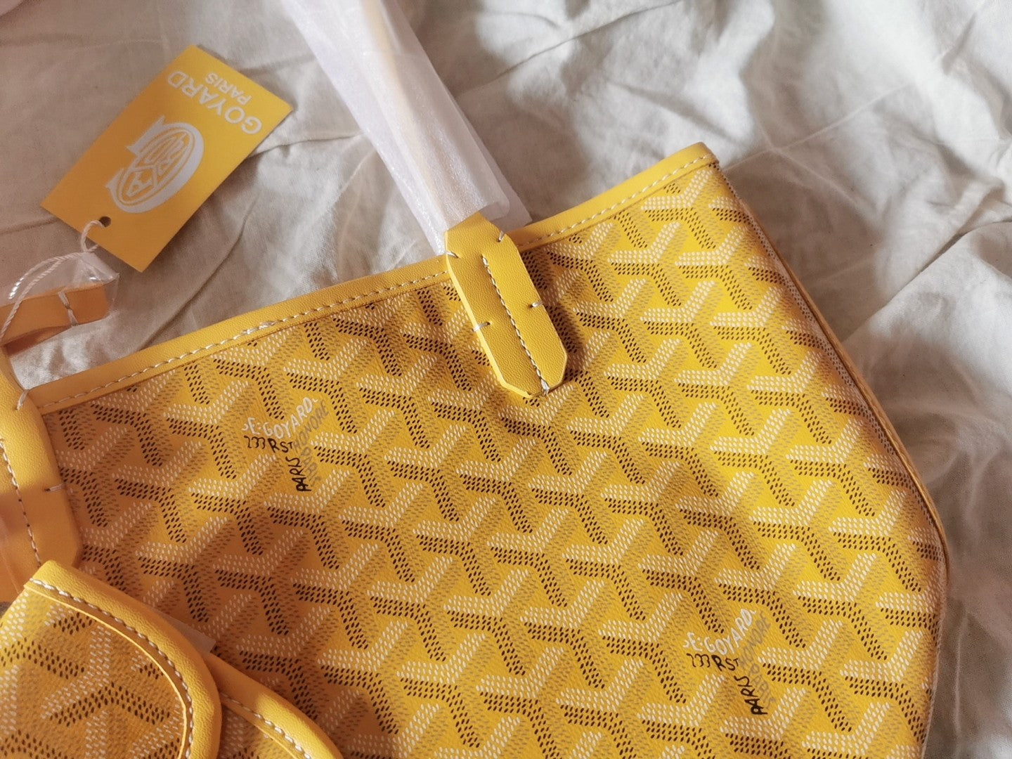 MINI HOBO BOHEME 38CM YELLOW CANVAS Amelia Amelia