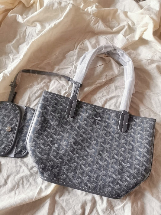 MINI HOBO BOHEME 38CM GREY CANVAS Amelia Amelia